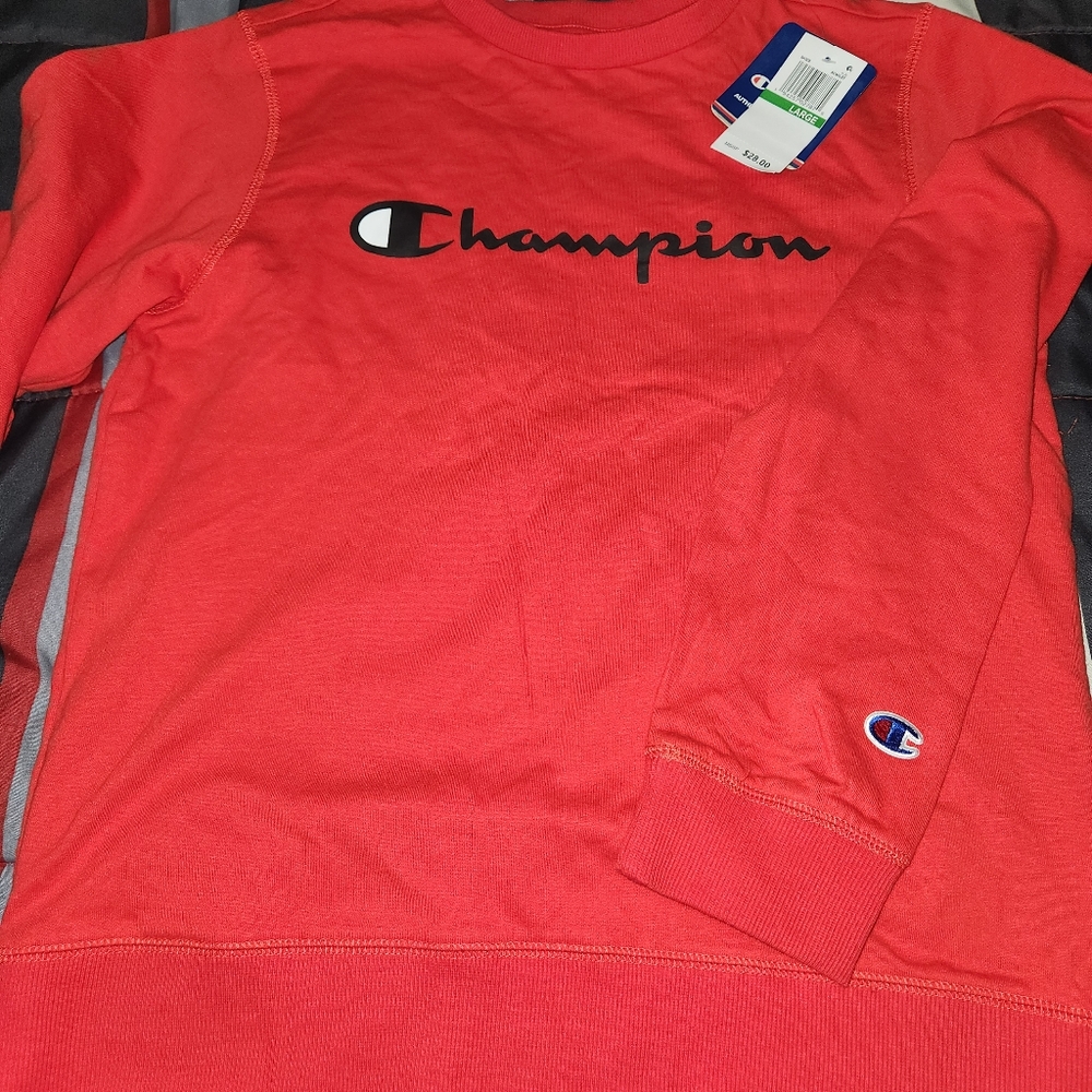 Boys Champion Red Sweatshirt/Large